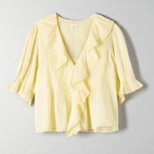 Aritzia Tops - NWOT Aritzia SS19 Wilfred Blouse in Yellow Aritzia Tops - NWOT Aritzia SS19 Wilfred Blouse in Yellow